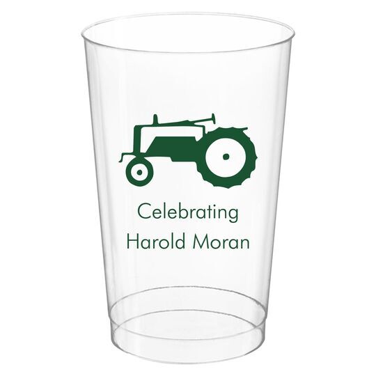 Tractor Clear Plastic Cups
